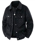 Varsity Chequered Black Jacket