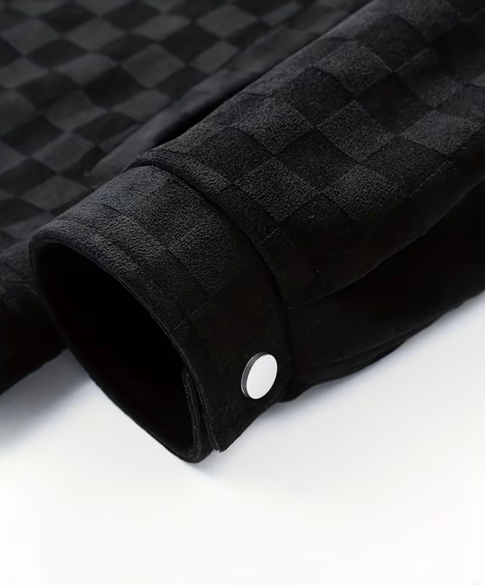 Varsity Chequered Black Jacket