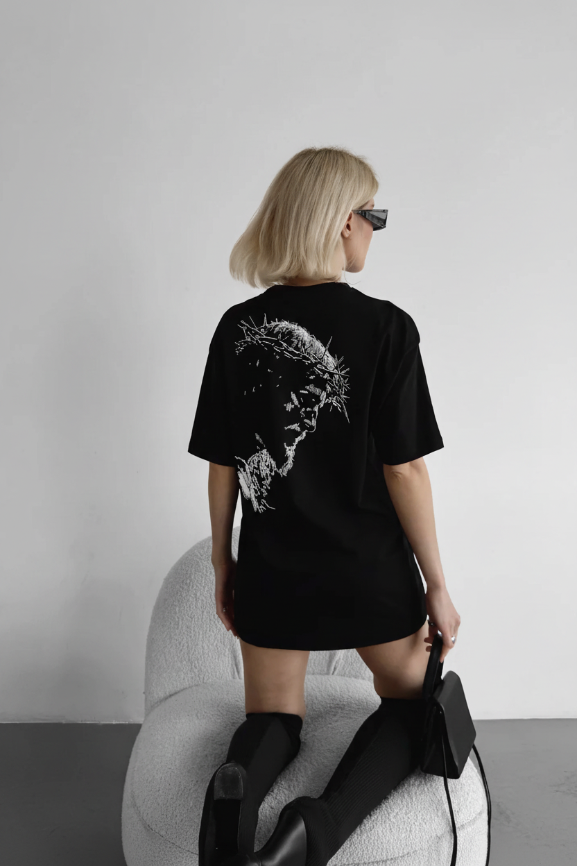 Jesus King T-shirt studio photoshoot